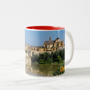 Schöne Stadt Cordoba in Spanien, Reise Zweifarbige Tasse