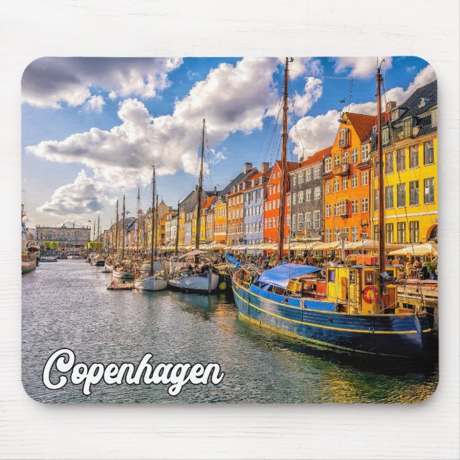 Schöne Stadt Kopenhagen, Dänemark Mousepad (Vorne)