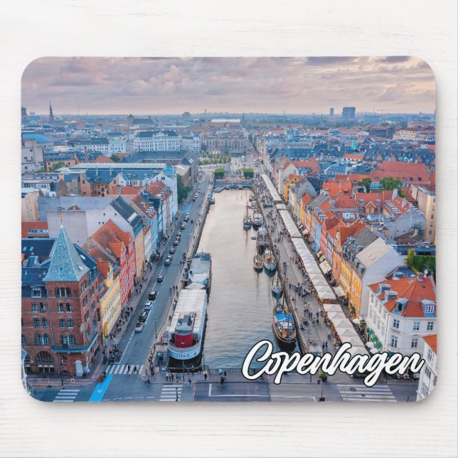 Schöne Stadt Kopenhagen, Dänemark Mousepad (Vorne)