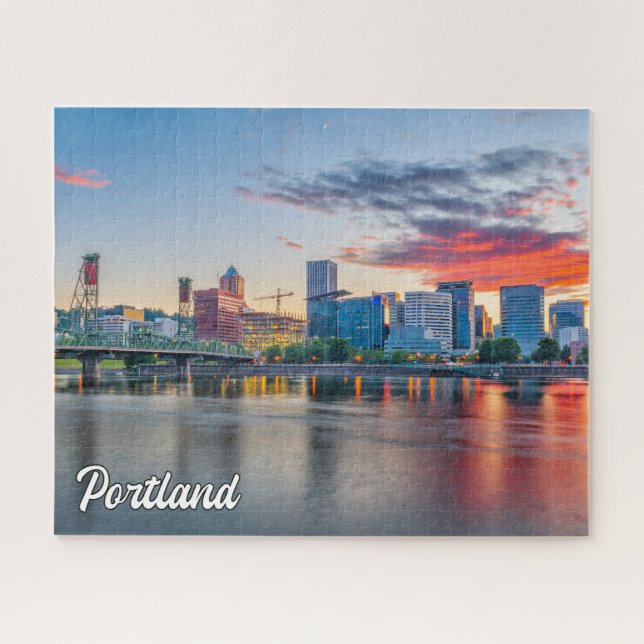 Schöne Stadt Portland, Oregon Puzzle (Horizontal)
