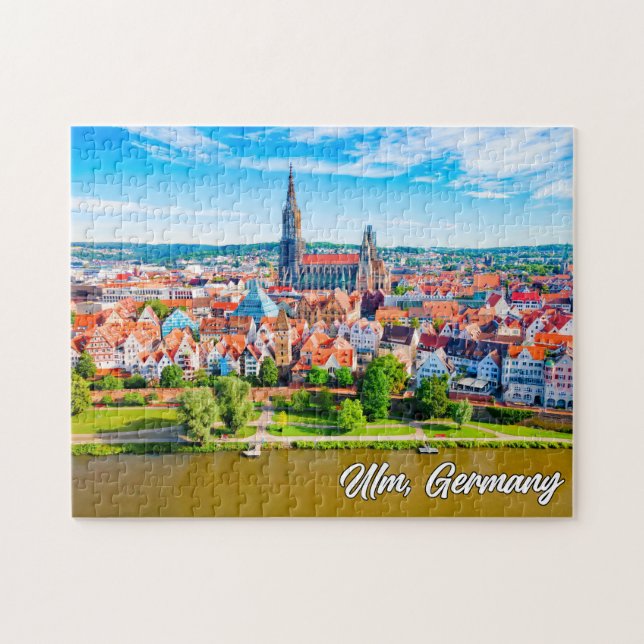 Schöne Stadt Ulm, Deutschland Puzzle (Horizontal)