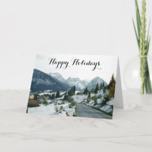 Schöne Stadt Wien Schnee Österreich Landschaft Feiertagskarte