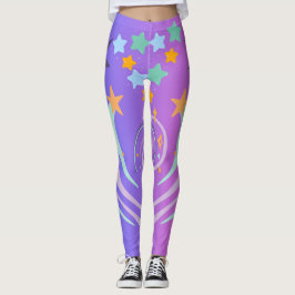 schöne Sterne und Herz Leggings
