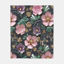 Schöne Stilflora auf schwarzem Hintergrund