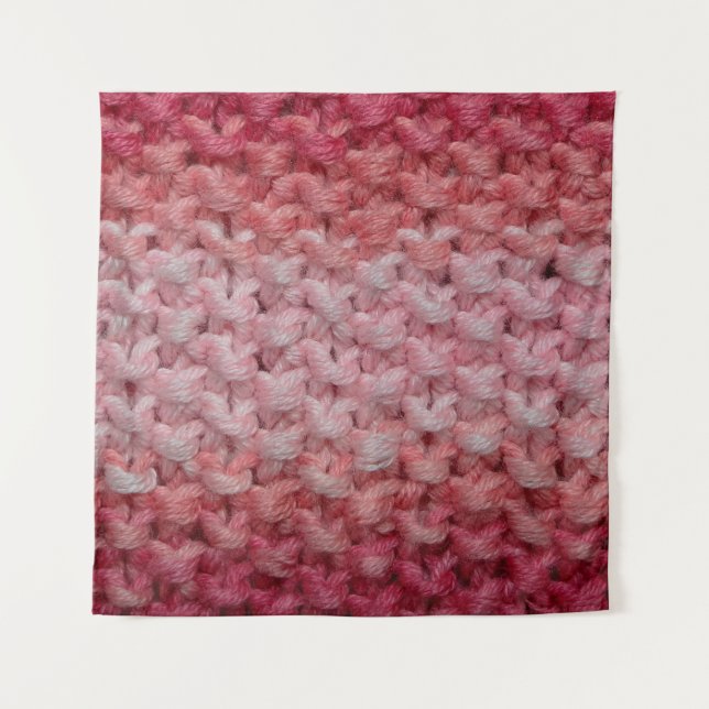 schöne Stoffe aus Strick in Rot und Beige, c Wandteppich (Vorderseite)