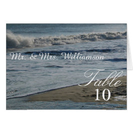 Schöne Strand- und Sand-Hochzeitstisch - Zelt-Kart