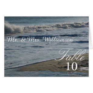 Schöne Strand- und Sand-Hochzeitstisch - Zelt-Kart