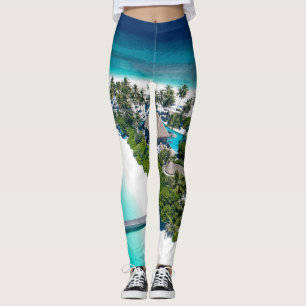 Schöne Strandlandschaft Leggings