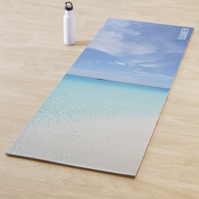 Schöne Strandlandschaft Personalisiert Yogamatte (Beispiel)