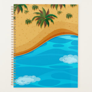 Schöne Strandlandschaft Planer