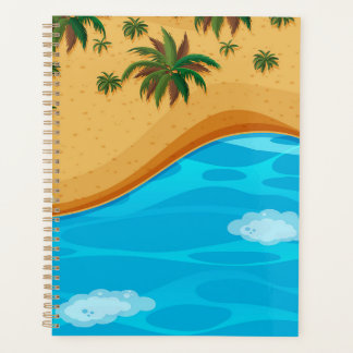 Schöne Strandlandschaft Planer