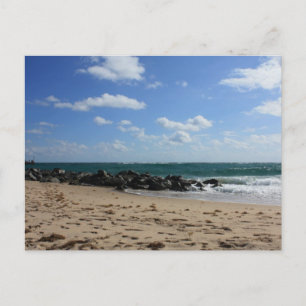 Schöne Strandlandschaft Postkarte