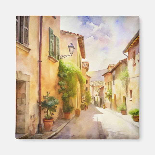 Schöne Straße in der Provence. Magnet (Vorne)