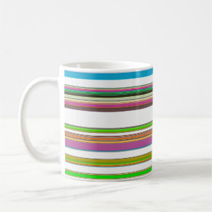 SCHÖNE STREIFEN KAFFEETASSE