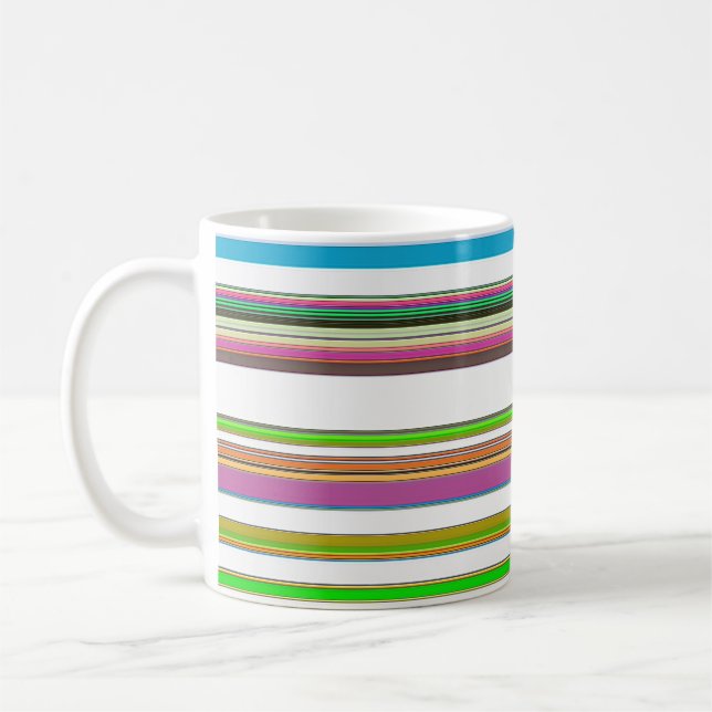 SCHÖNE STREIFEN KAFFEETASSE (Links)