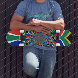 Schöne Südafrika-Flagge Skateboard