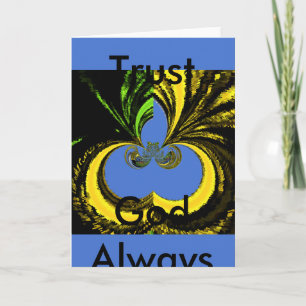 Schöne Südafrikanisch Gelb und Blau Kunst Karte