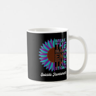 Schöne Suizidprävention Bewusstsein Sonnenblume W Kaffeetasse