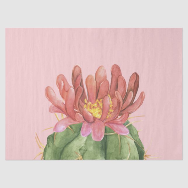 Schöne Sukkulente Blume Seidenpapier (Vorderseite)