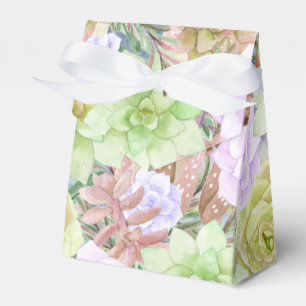 Schöne Sukkuline Pflanze Floral Geschenkschachtel