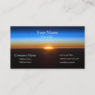 Schöne Sunrise Business Card Visitenkarte