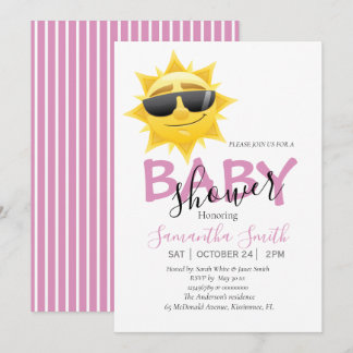 Schöne Sunshine Boho Baby Dusche Einladung