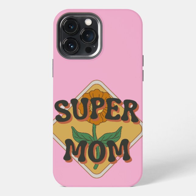 schöne Supermuttideen iPhone Hülle (Rückseite)