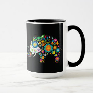 Schöne Süße Coole Weibliche Retro Blumenmode Tasse
