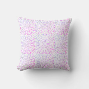 Schöne symmetrische rosa Lila Kreise Kissen