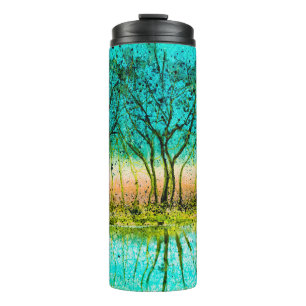 schöne Szeneriehintergrund,farbenfroh,herbst,schön Thermosbecher