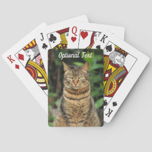 Schöne Tabby Cat Spielkarten