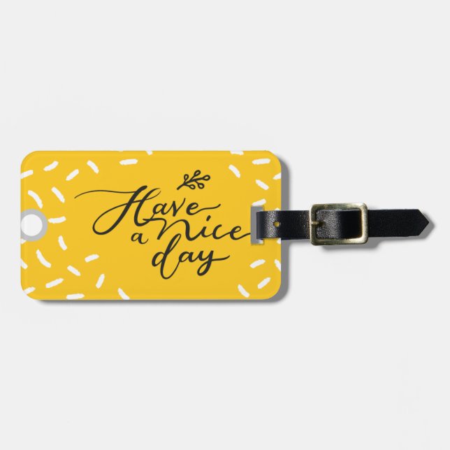 Schöne Tag-Tasche Gepäckanhänger (Vorderseite horizontal)