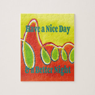 Schöne Tage & eine bessere Nacht mit Dankbarkeit Puzzle