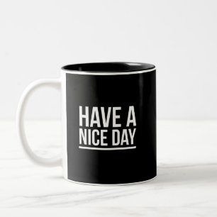 Schöne Tage lustige Grüße weiß Zweifarbige Tasse
