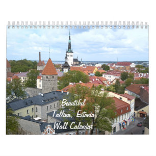Schöne Tallinn, Estland Mauerkalender Kalender