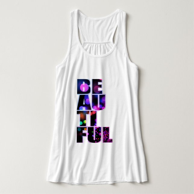 Schöne Tank Top (Design Vorderseite)