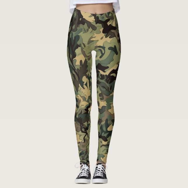 Schöne Tarnung Kunst Leggings (Vorderseite)