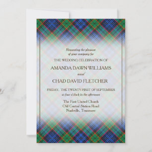 Schöne Tartan-Schottenmuster Clan Fletcher