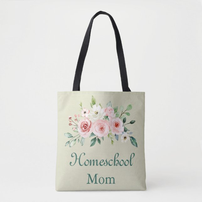 Schöne Tasche der Blumenschule für Mama (Vorderseite)