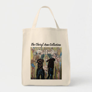 Schöne Tasche mit Originalkunst
