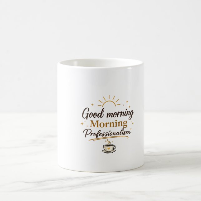 Schöne Tasse darauf steht Guten Morgen  (Mittel)