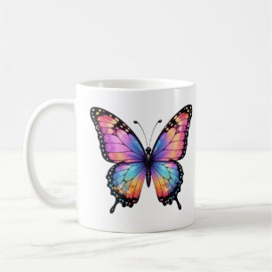 Schöne Tasse mit Schmetterlingsbild 
