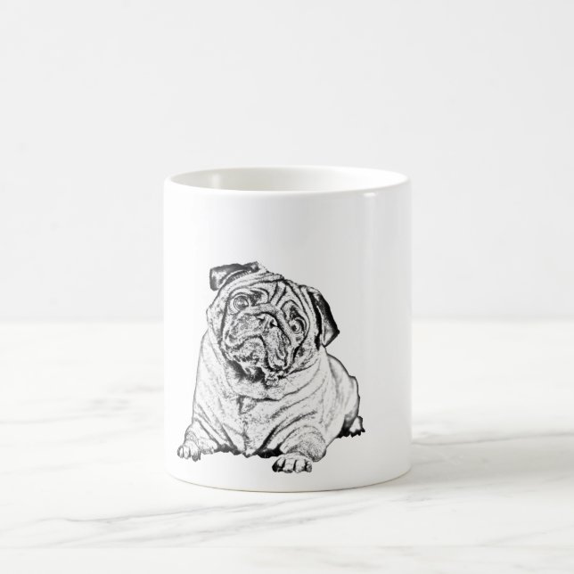 Schöne Tasse - Mops Dog (Mittel)