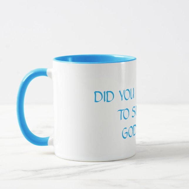 Schöne Tasse Schöne Frage Türkis (Links)