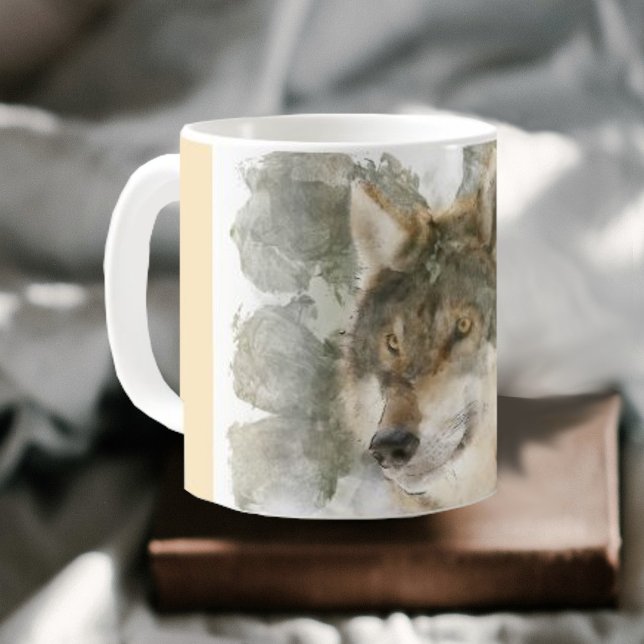 Schöne Tasse - Watercolor Wolf (Von Creator hochgeladen)