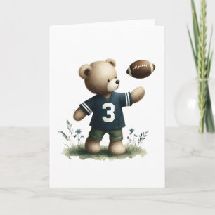 Schöne Teddy Bären Fußball Spieler Blank Gruß Karte