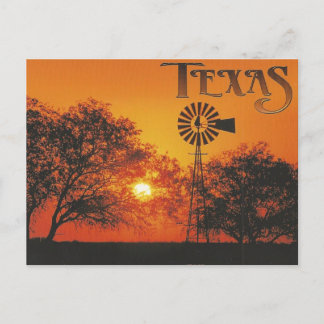 Schöne Texas Sunset Postkarte