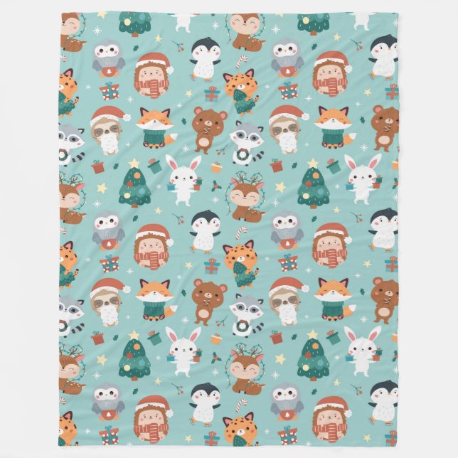 Schöne Tiere Fleece Blanket (Vorderseite)