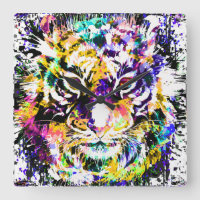 Schöne Tiger Wall Uhr | Tigeruhr 