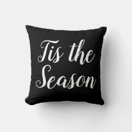 schöne TIS THE SEASON - Typografie | Kissen